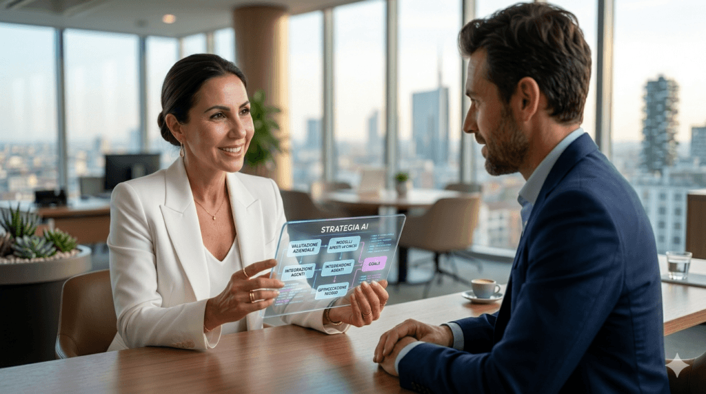 Vuoi capire come trasformare l’Ecosistema dell'Intelligenza Artificiale in un vantaggio competitivo per la tua azienda?
Non lasciare che la complessità ti blocchi. Esistono soluzioni su misura che possono automatizzare i tuoi processi, migliorare l'assistenza clienti e ottimizzare la gestione dei dati.
