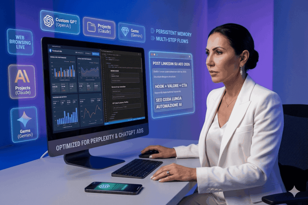 Consulenza Strategica su AEO e GEO e Ads e Automazione AI